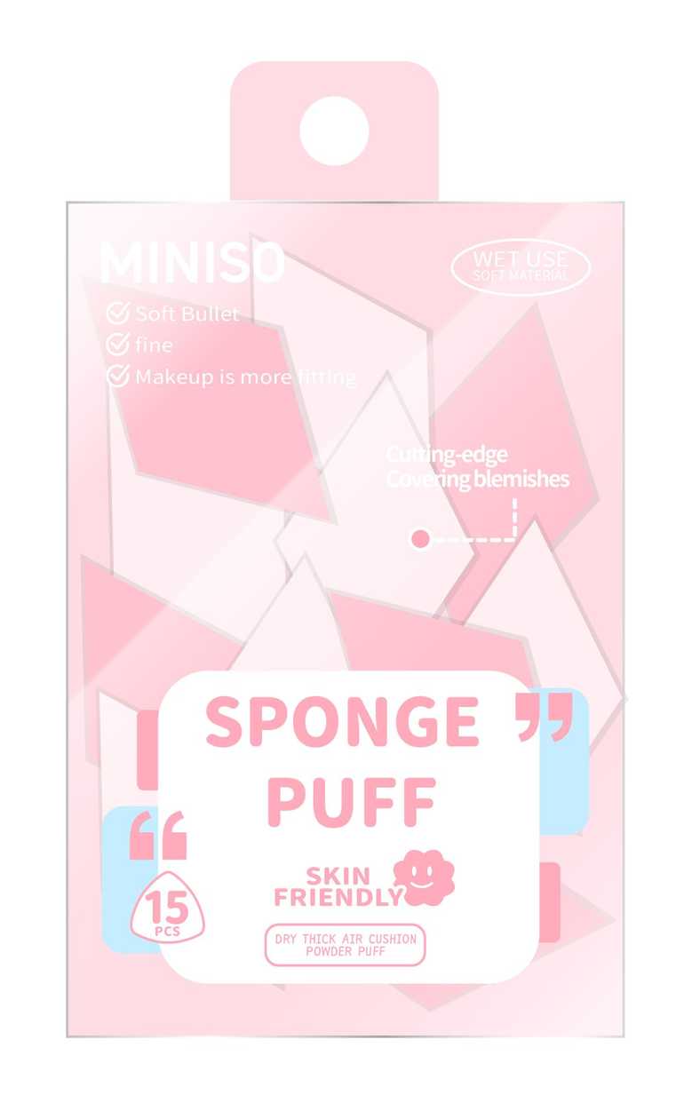 Bloom & Glow Series Makeup Sponge Wedges (15 pcs)