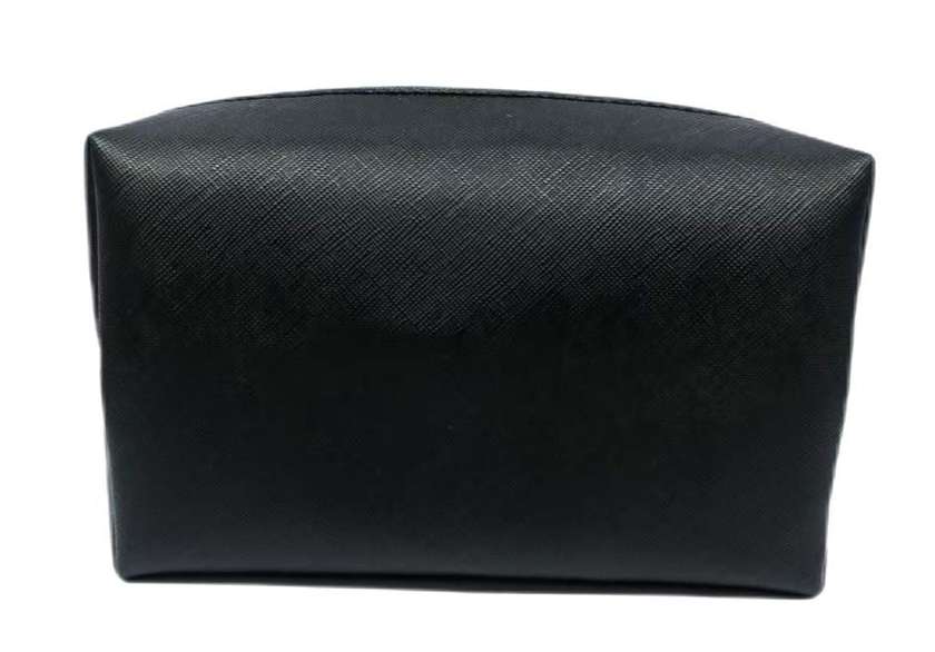 Basic Solid Color Small Square Cosmetic Bag(Black)