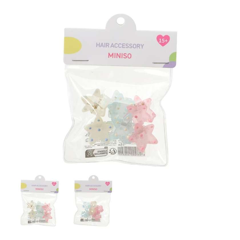 In-Bag Series Polka Dot Hair Clips (6 pcs)