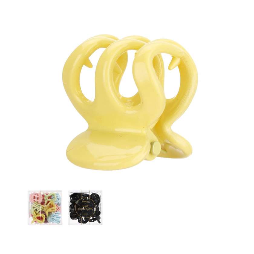 Mini Hair Claw Clip (12 pcs)