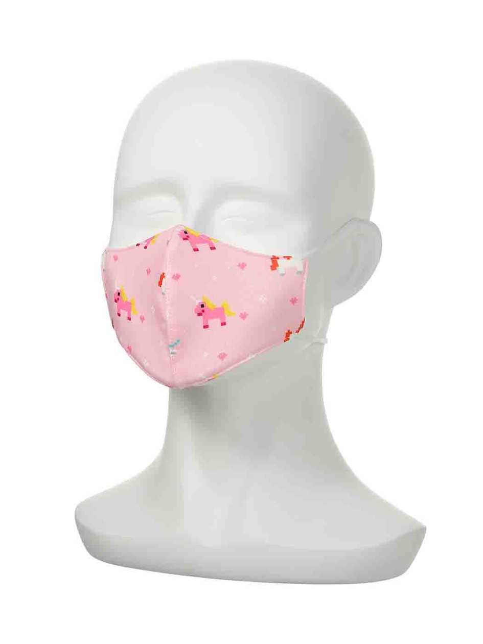 Zoo Series Printed Face Mask for Kids (Wooden Horse)