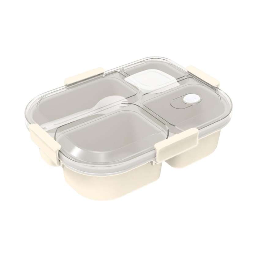 Graceful Series 4 Compartments Lunch Box 1150mL(Beige)