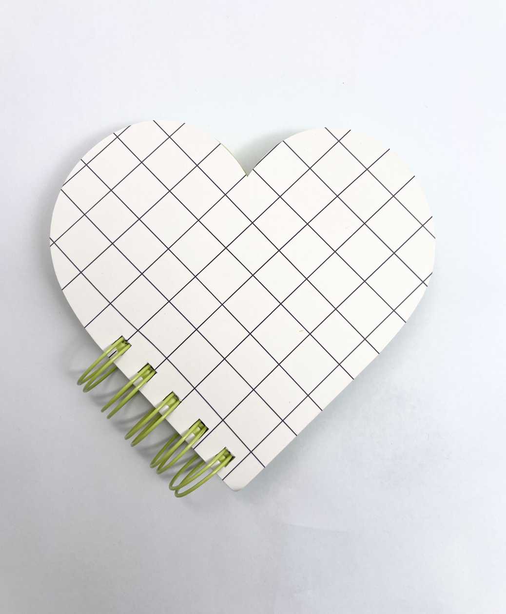 Black & White Collection 2.0 Heart Wire-bound Book (100 Sheets) (White Mesh)