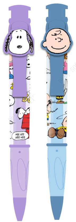 Snoopy Colorful Life Collection Big Retractable Ballpoint Pen (1.0mm, Black) (2 Assorted Models) PDQ