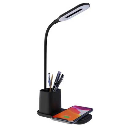 Wireless Charging LED Lamp with Pen Holder  Model: SC1031-01(Black)