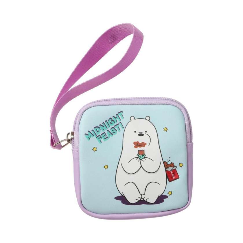 WE BARE BEARS Collection Coin Purse(Bluish Purple)
