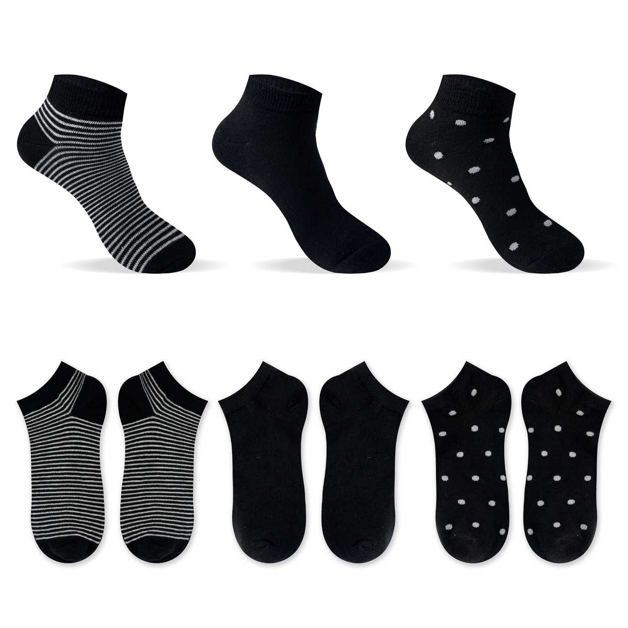 Mens Ankle Socks (6 Pairs)