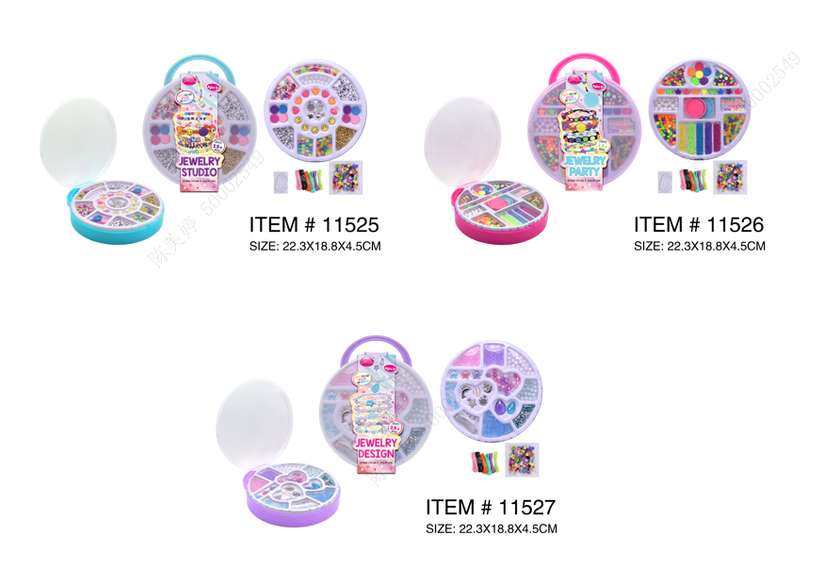 DIY Bracelet Making Handheld Round Box (3 Assorted Models)