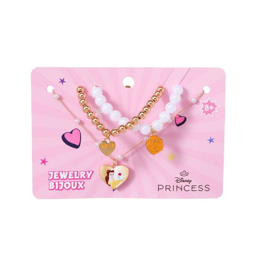 Disney Princess Collection Bracelet Necklace 3 pcs (Belle)