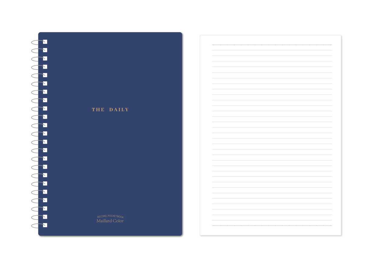 Minimalism Retro Collection A4 PP Wire-bound Book 90 Sheets (Midnight Blue)