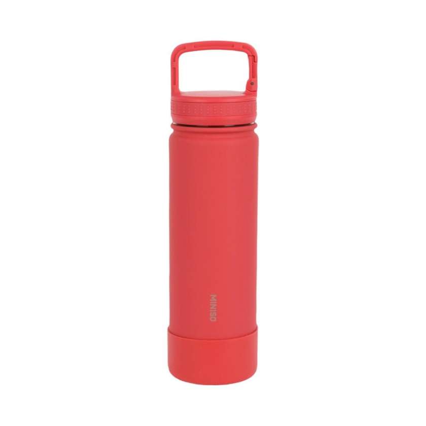 Dopamine Color Series Stainless Steel Insulated Bottle with Handle 700mL(Red)
