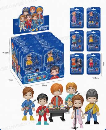 Male Music Band Figure (6 Assorted Models) (PDQ)