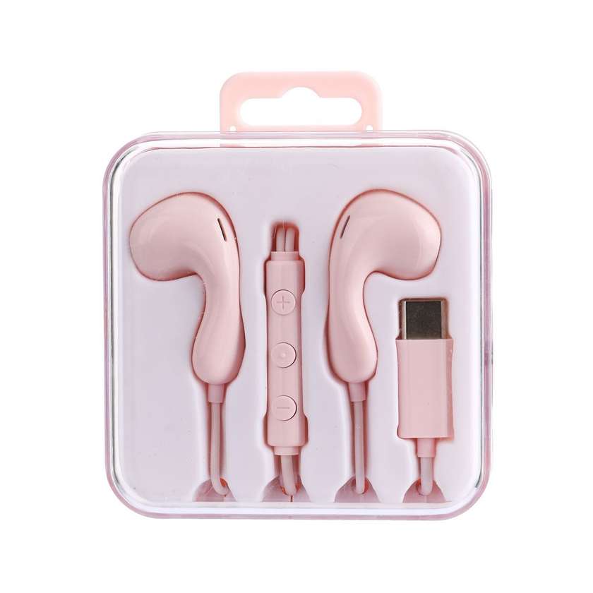 Elegance Series Type-C in-Ear Earphones Model: 6312(Pink)