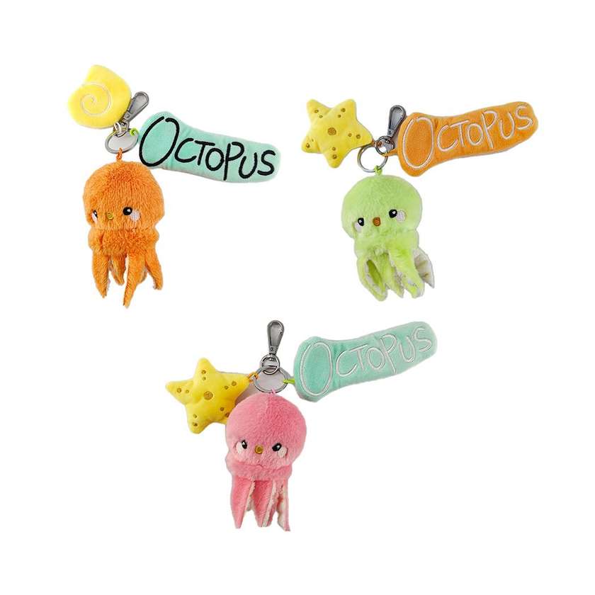 Ocean Series 3.5in. Plush Pendant(3 Assorted Models: Octopus)