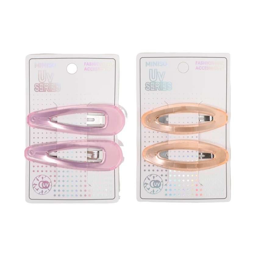 UV Color-Changing Series Hair Clips (2 pcs)