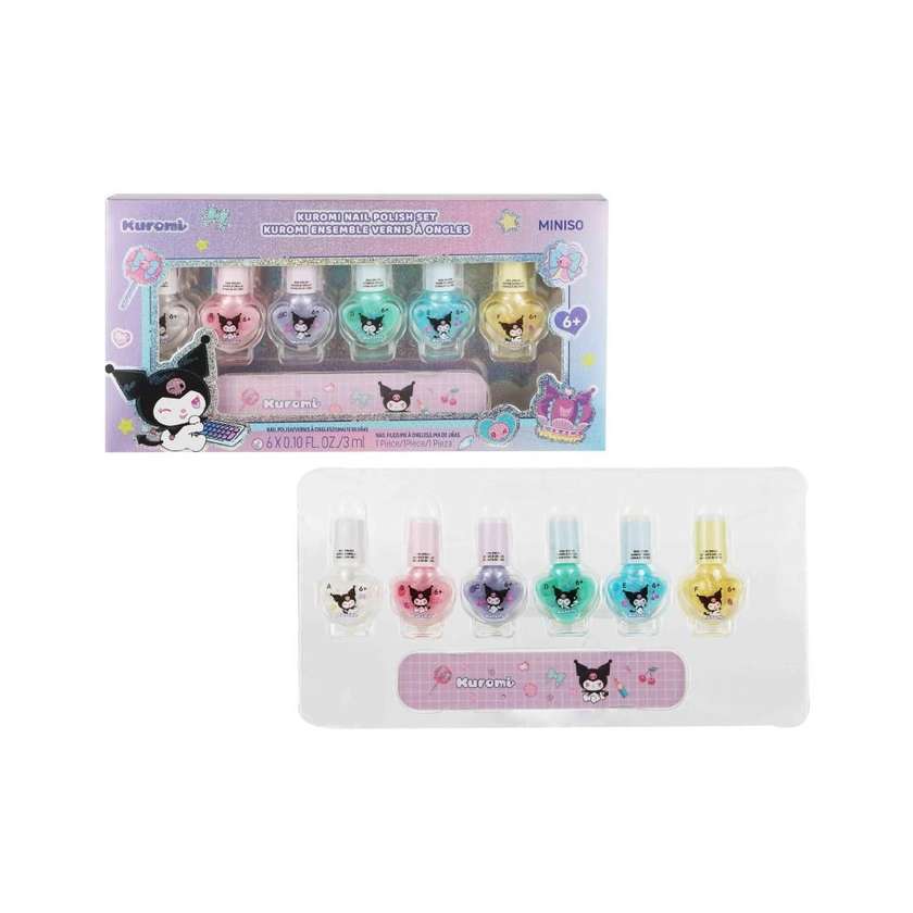Kuromi Glossy Nail Polish Set (6 pcs)