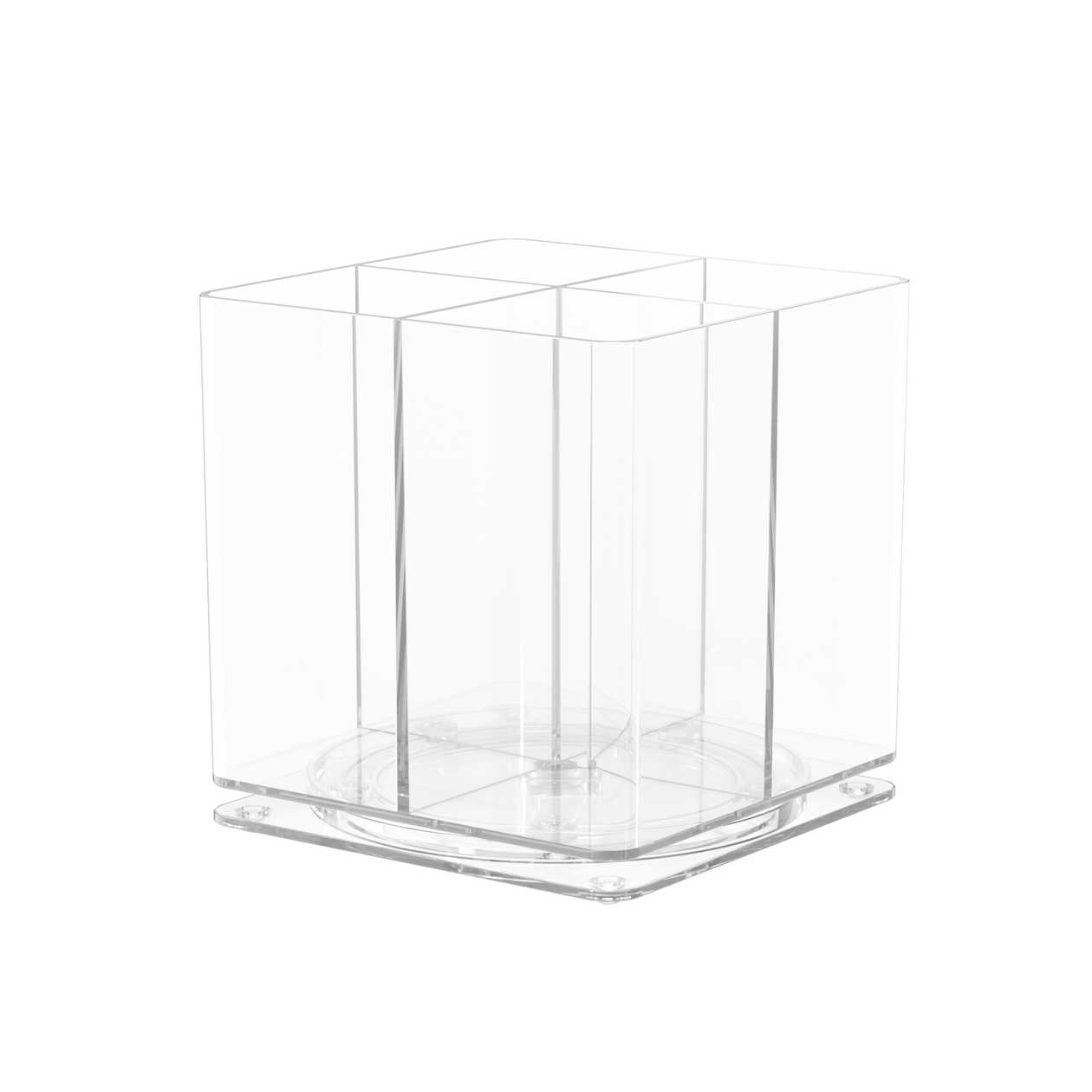 Transparent Rotating Makeup Organizer(Transparent)