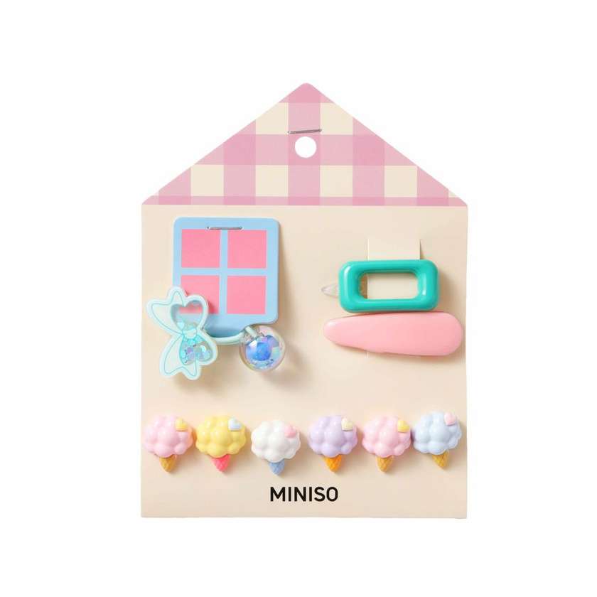 Ice Cream Butterfly Kids Hair Accessories Set (9 pcs)