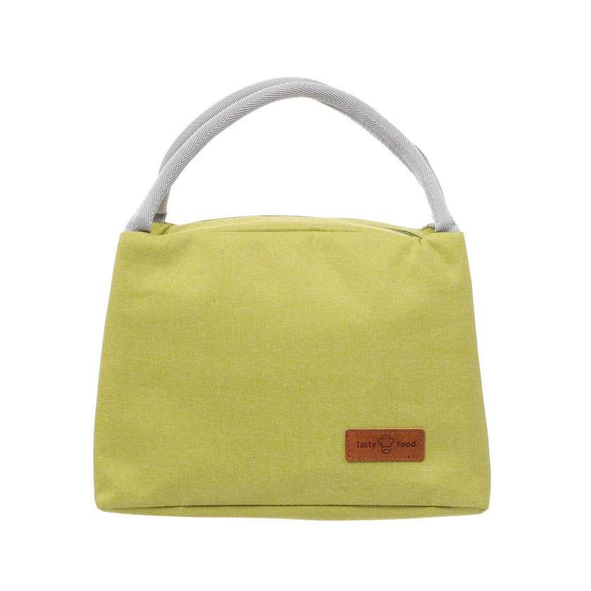 Large Capacity Solid Color Lunch Bag(Matcha Green)