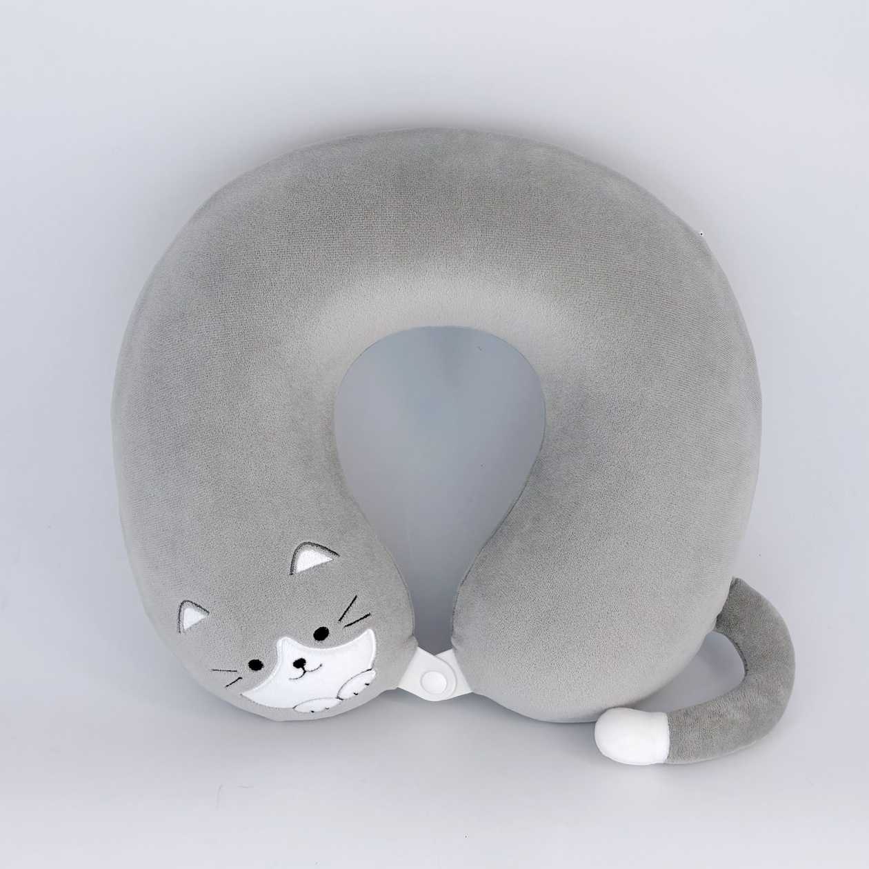 Lovely Animal Memory Foam Neck Pillow (Kitten)
