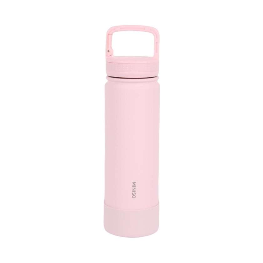 Dopamine Color Series Stainless Steel Insulated Bottle with Handle 700mL(Pink)