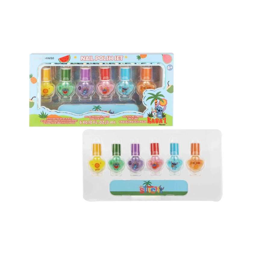 Disney Lilo & Stitch Collection Glossy Nail Polish Set (6 pcs)