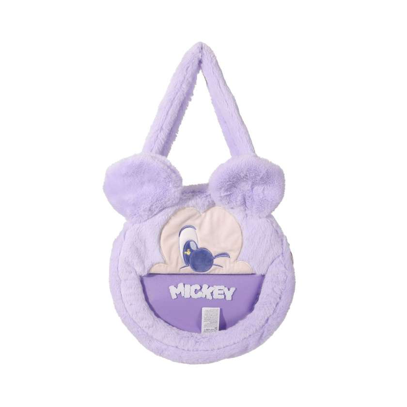 Disney Collection Fluffy Festival Shoulder Bag(Light Purple,Mickey)