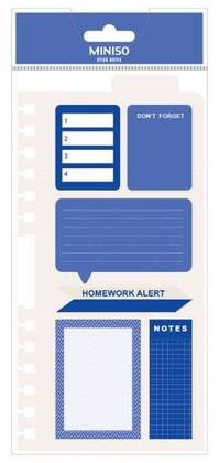 Navy Blue Series Loose-Leaf Index Tabs (6*30 Sheets)