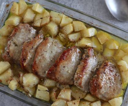 Roasted Pork Loin Individual