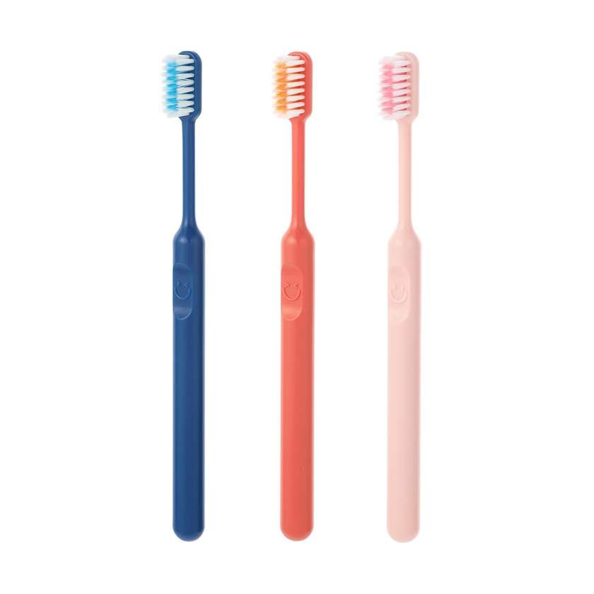 Smiley Face Series Soft Bristle Gum Care Toothbrush (3 Pack)