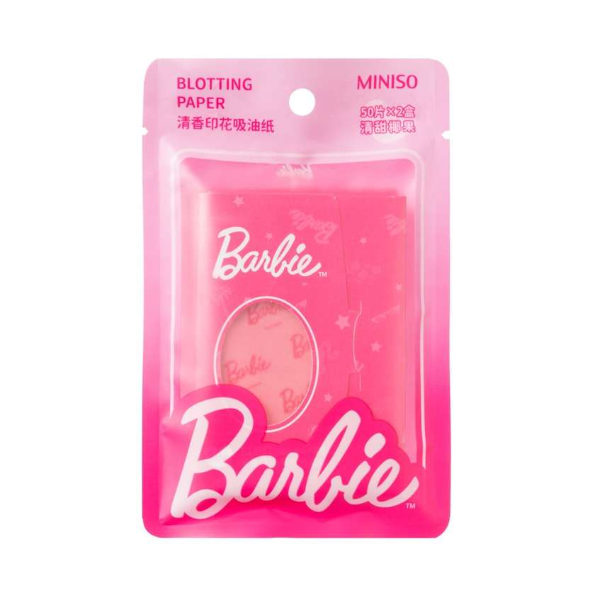 Barbie Collection Scented Oil-Absorbing Sheets (50 Sheets×2 Packs)