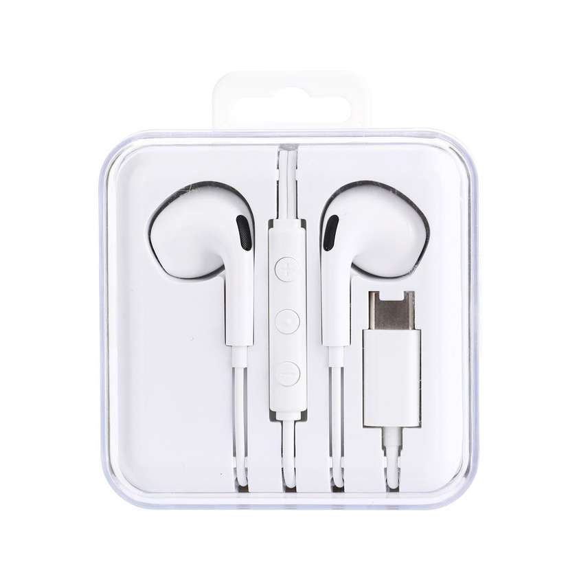 Moonlight Series Type-C in-Ear Earphones Model: 6311#(White)