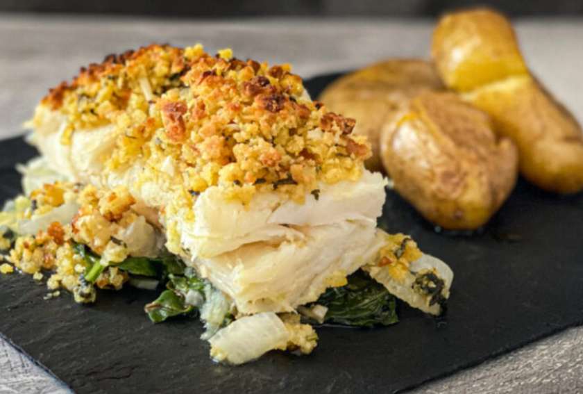 Codfish with Cornbread for 2 People