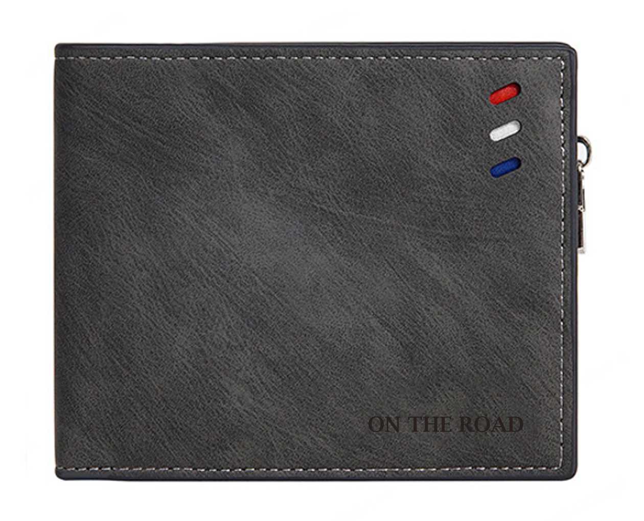 Vintage Multifunctional Horizontal Mens Wallet(Black)