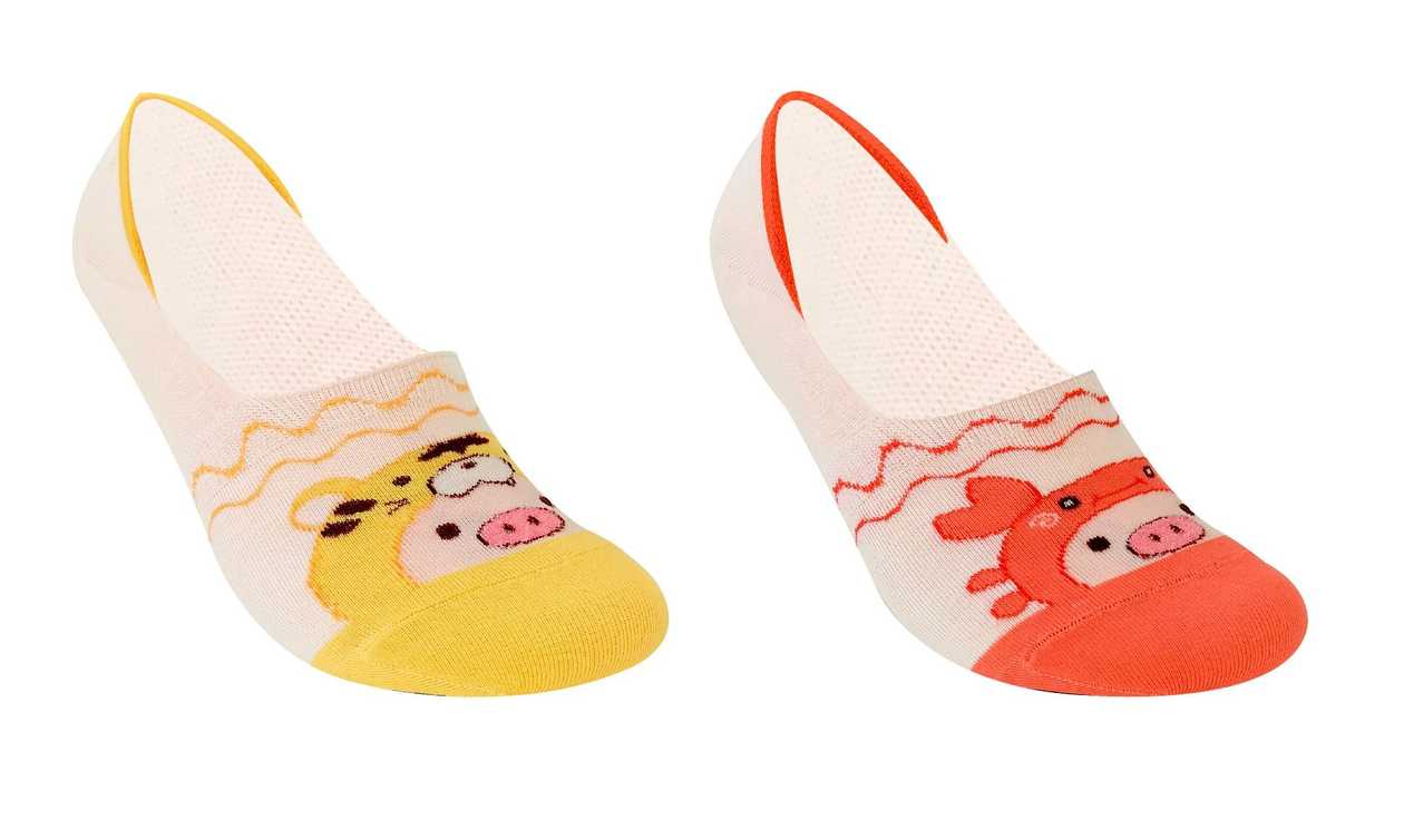 Gigi Jungle Adventure Series No-Show Socks