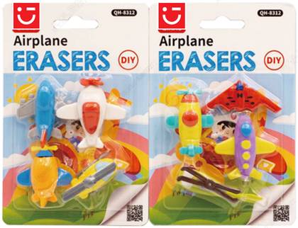 3D Eraser Collection Airplane (2 Assorted Models)