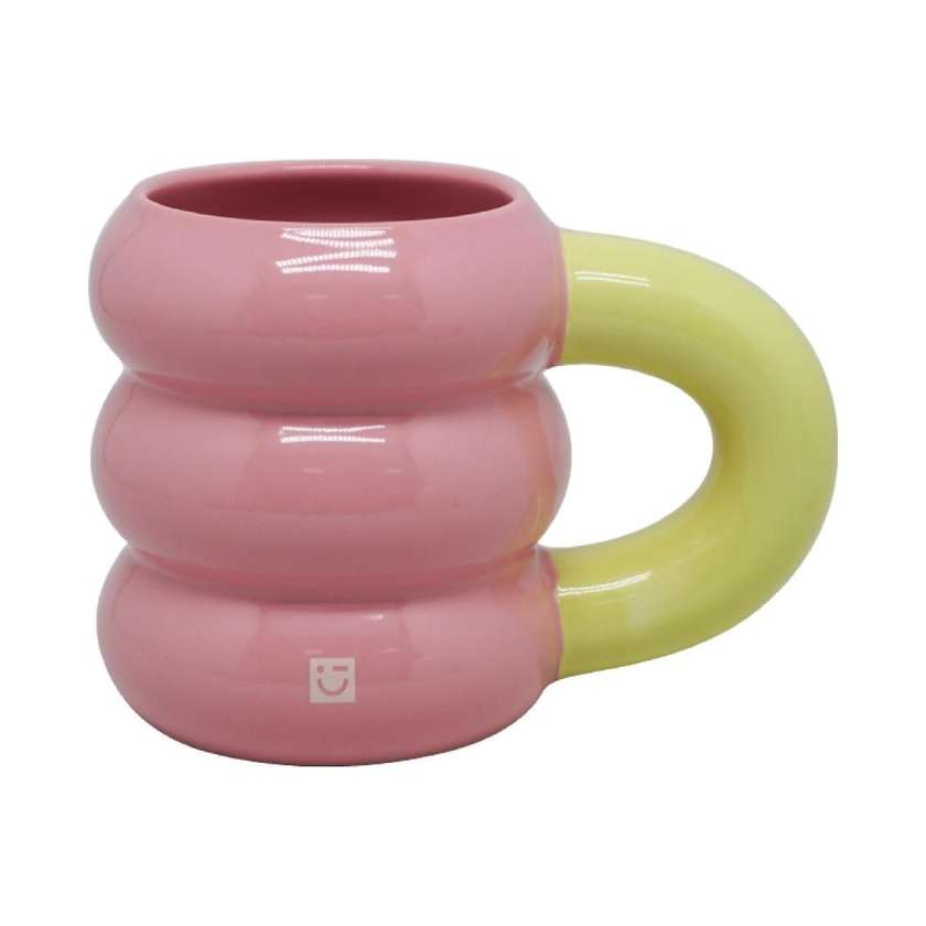 Colorful Vibration Series Handle Ceramic Cup 380mL