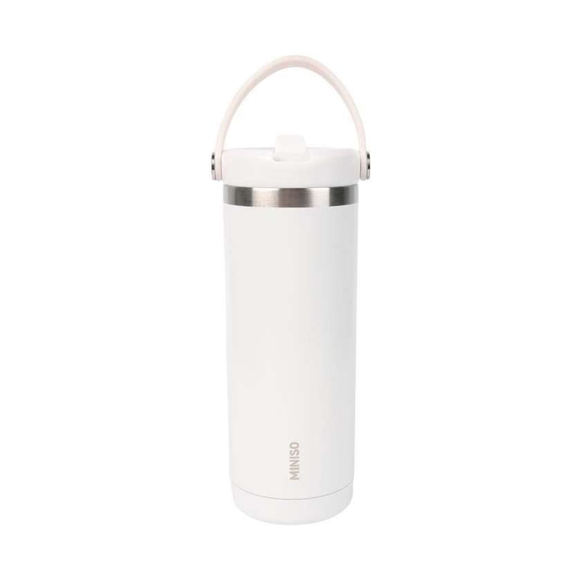 Dopamine Series Insulated Bottle with Handle 600mL(White)