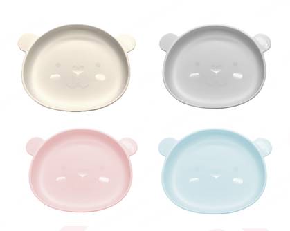 Colorful Little Bear Plastic Plate