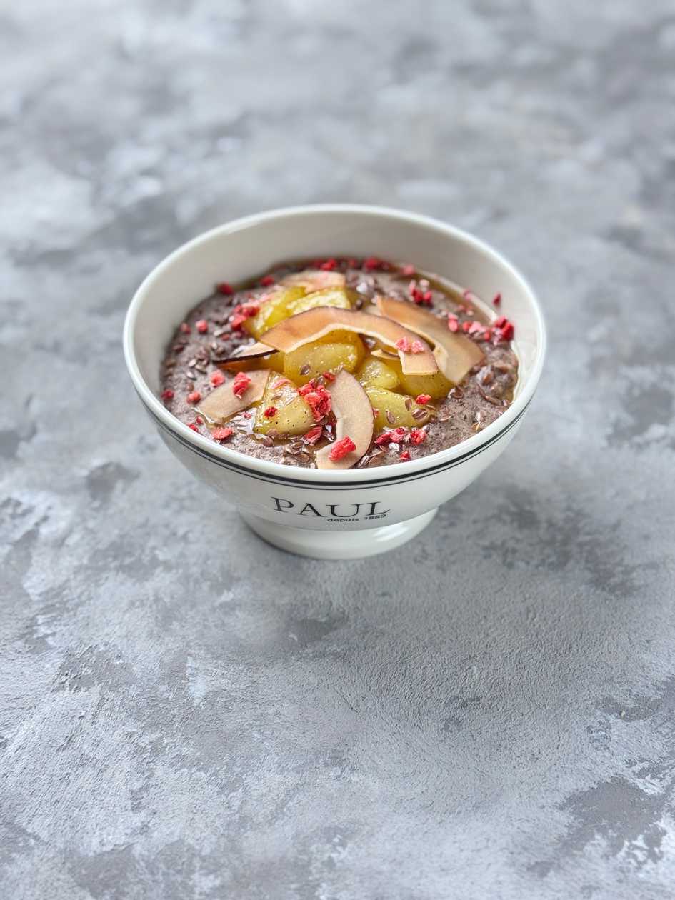 Каша Лляна з карамелізованою грушею