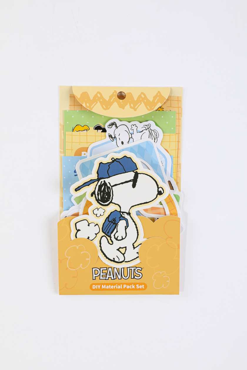 Snoopy Colorful Life Collection DIY Sticker Set (20 Pcs) (Yellow)