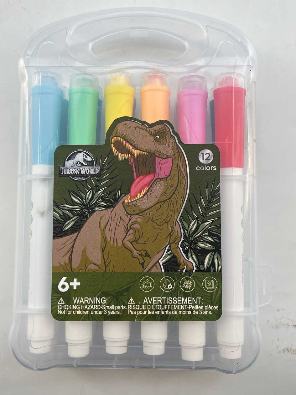 Jurassic World Collection 12-Piece Stamp Marker Set