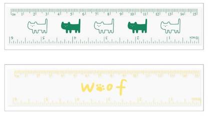 Stick Figure Puppy Series 15cm Ruler (B) (2 Assorted Models)