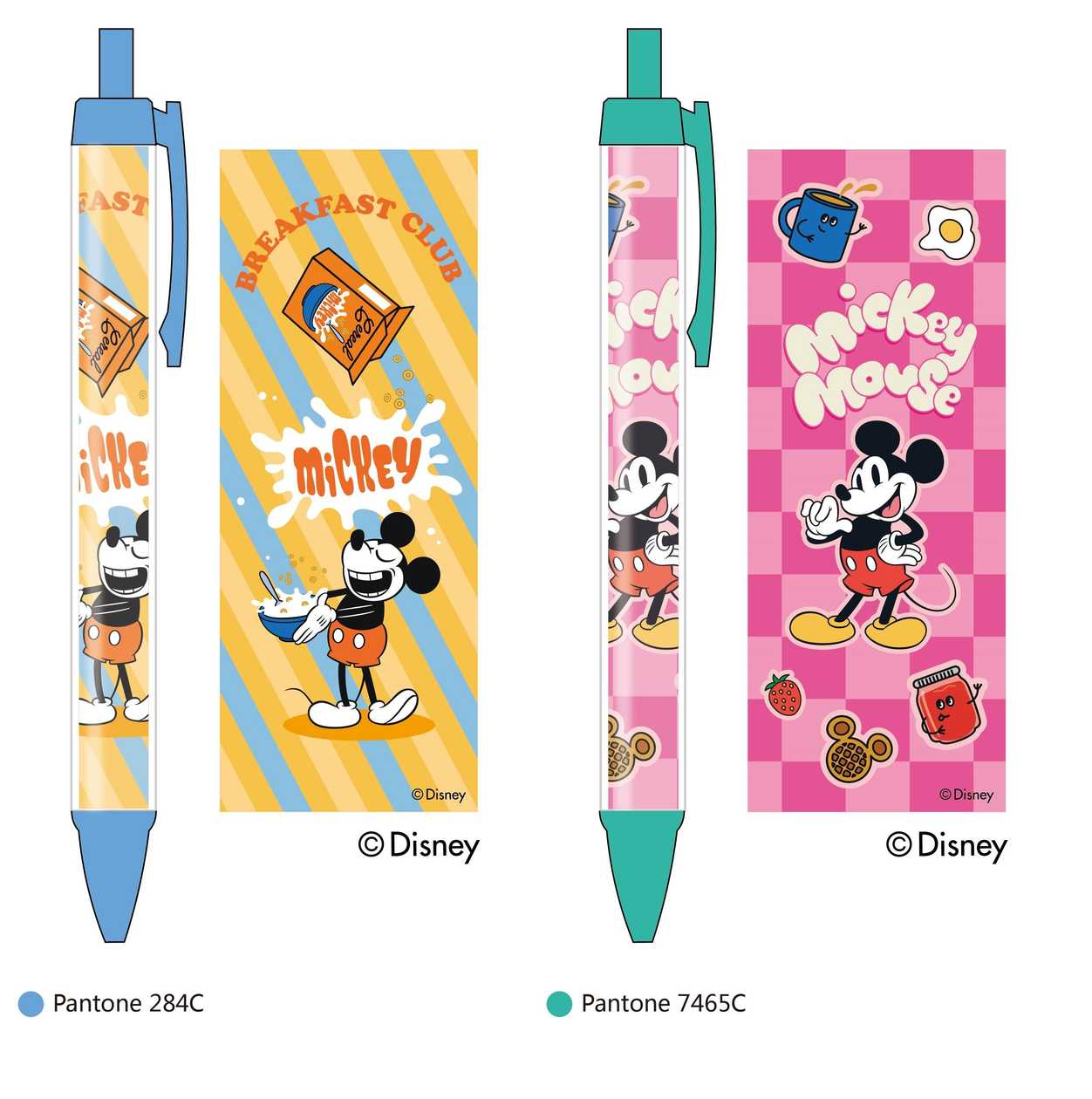 Disney Mickey Food Collection Sandwich Ballpoint Pen (B) (1.0mm, Black) (2 Assorted Models) (PDQ)
