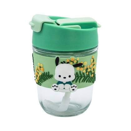 Sanrio characters Glass Bottle (350mL)(Pochacco)