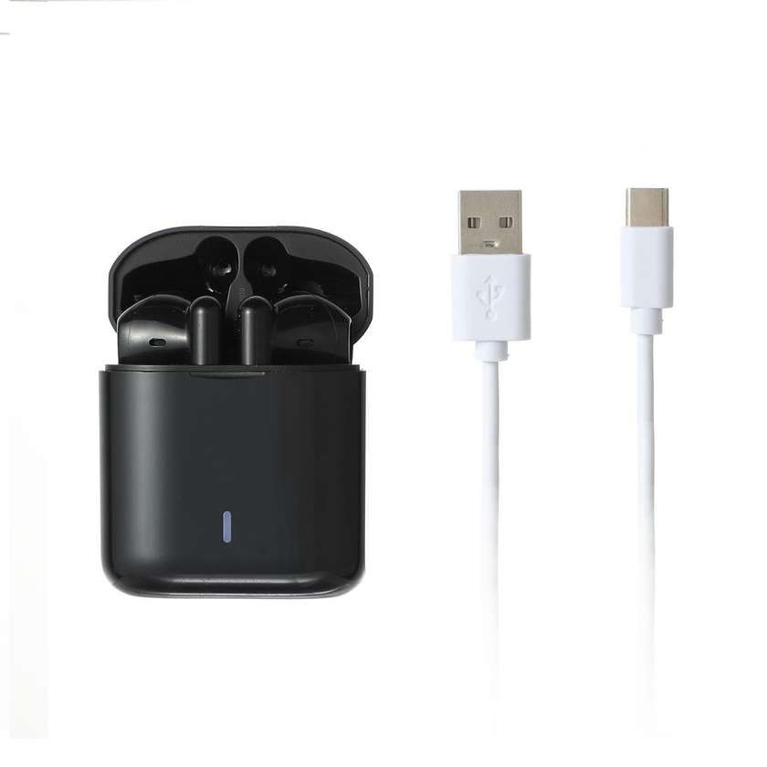 Macaron Half In-Ear TWS Earphones Model: S88(Black)