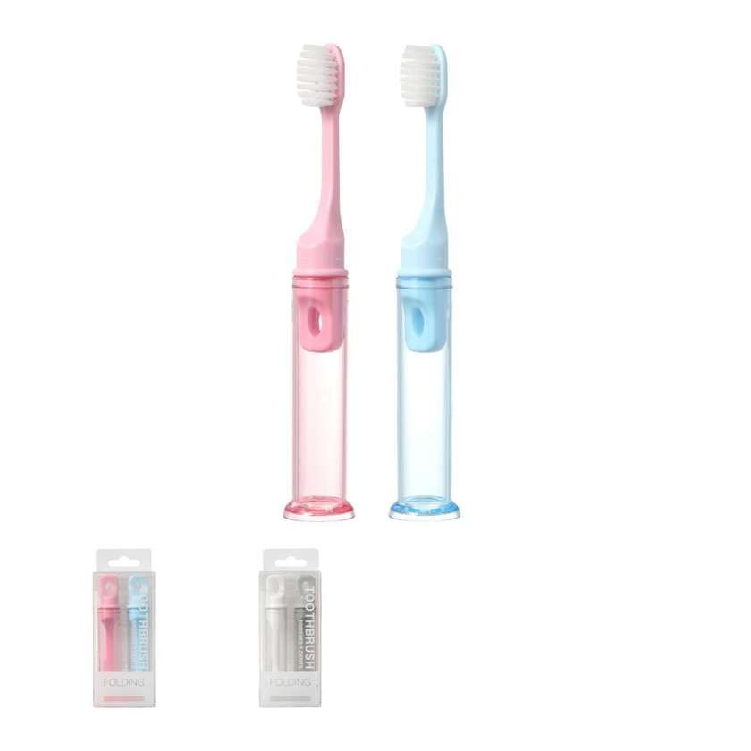 Folding Soft-Bristled Toothbrushes (2 Pack)