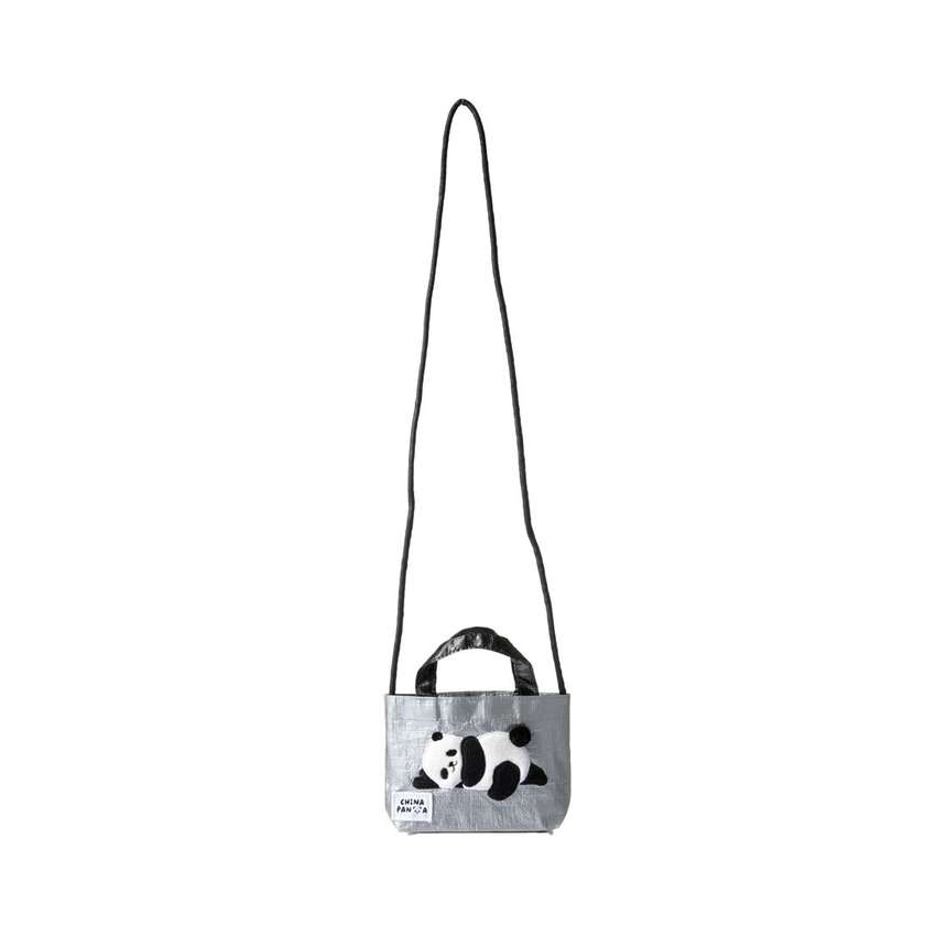 China Panda Mini Shopping Bag(Silvery)