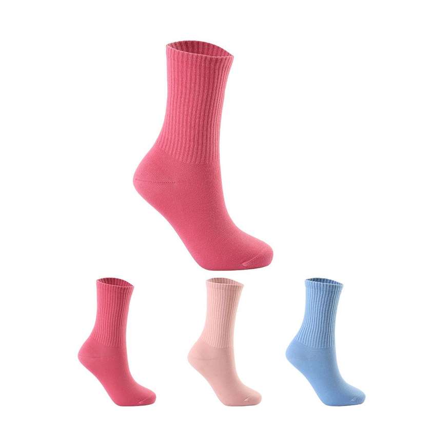 Womens Colorful Crew Socks 2 Pairs(Fashion Color)