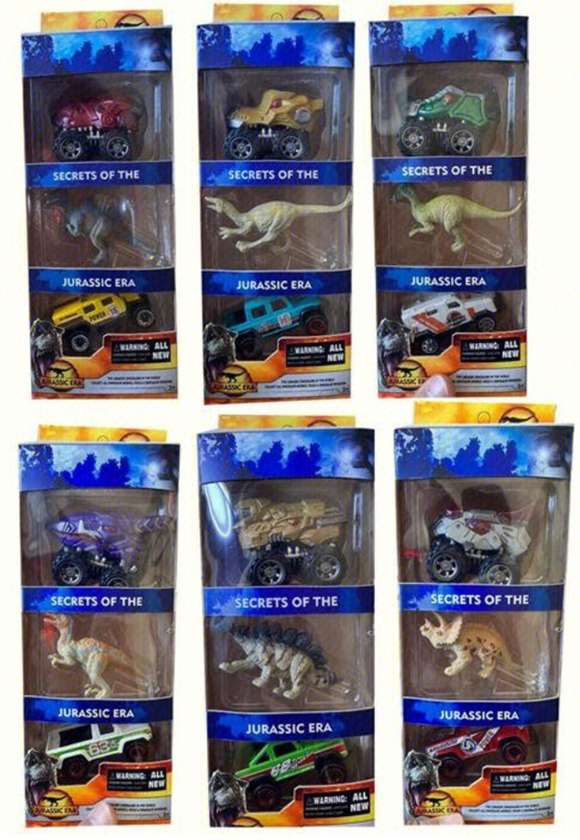 Dinosaur Vehicle 3-in-1 Set (6 Assorted Models)